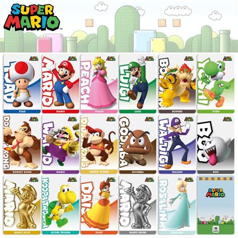 mario nfc cards|Mario nintendo series.